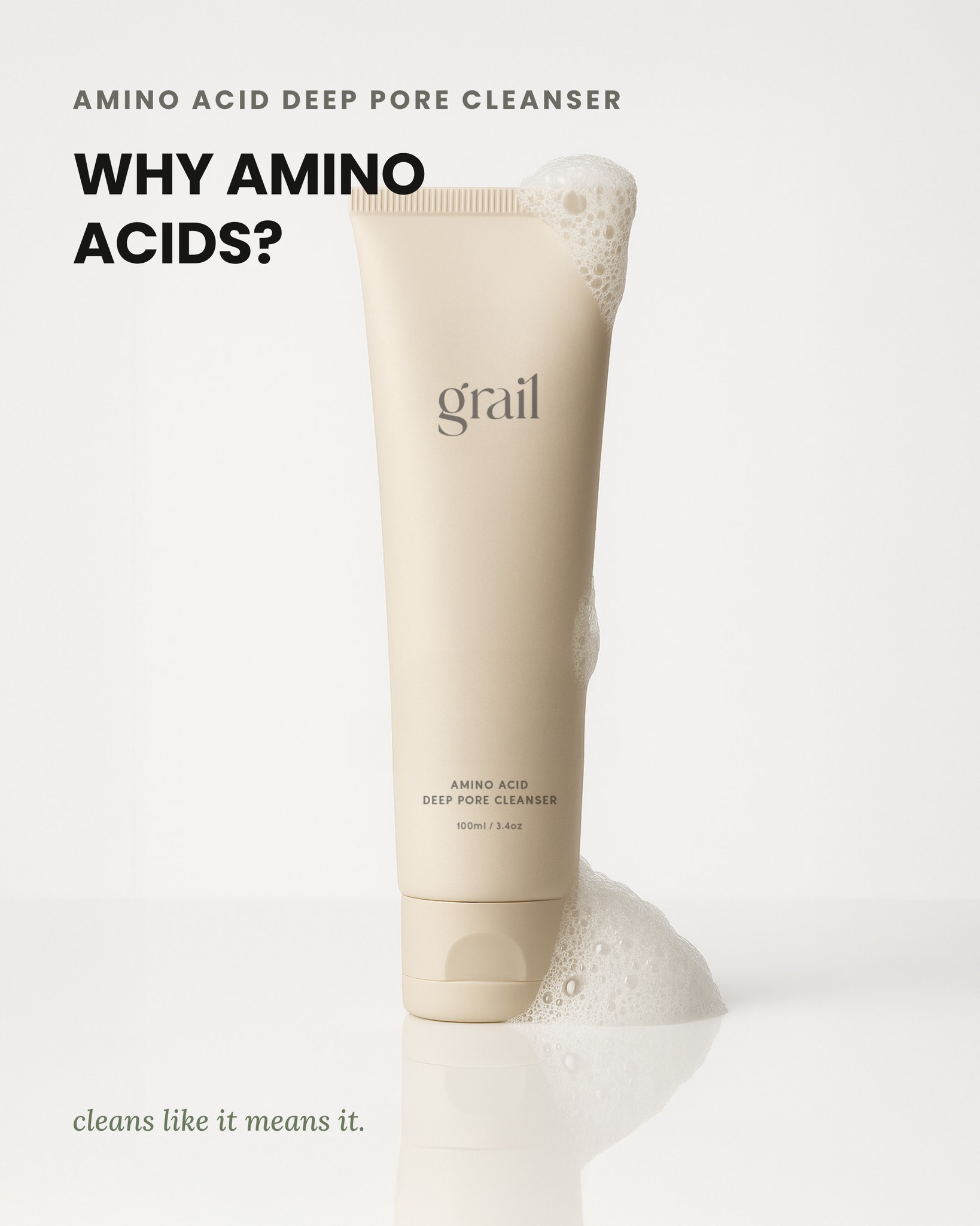 Cleans like it means it. Never strips like it's trying too hard.
Shop now at grailskin.com