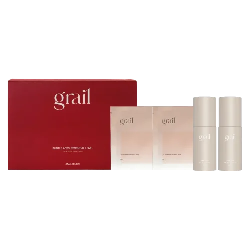 Grail Time Well Spent-NMN Facial Mask, Anti‑Aging Skincare with SPF Sunscreen Daily Protection