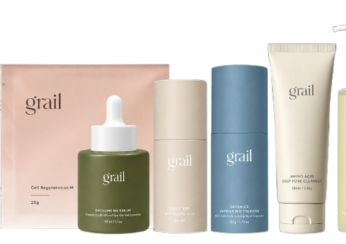 GRAIL Ultimate Experience – SPF Ceramide Moisturiser Exosome HA Serum NMN Mask Hydrating Mask Cleanser Makeup Remover